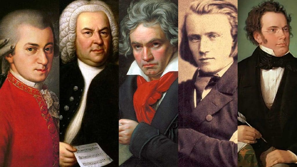 Algunos de los más grandes compositores de la historia