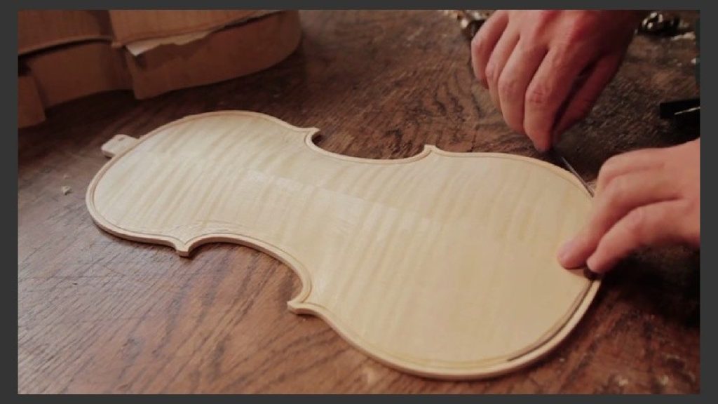 Proceso de fabricación de un violín