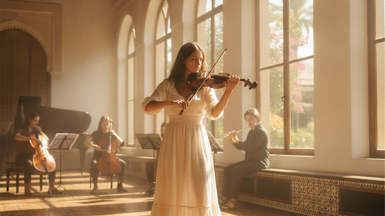 joven tocando violin conservatorio musica espana imagen 3