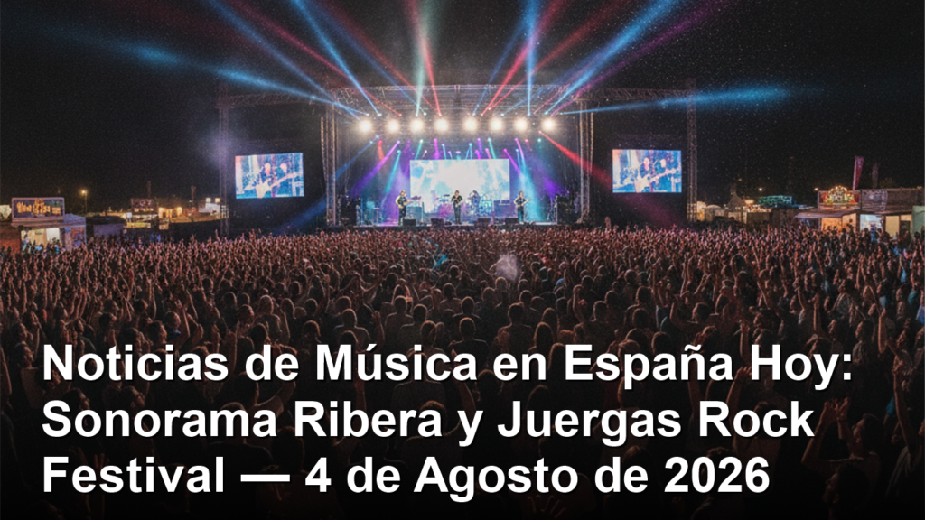 noticias musica espana 4 agosto 2026 imagen 1