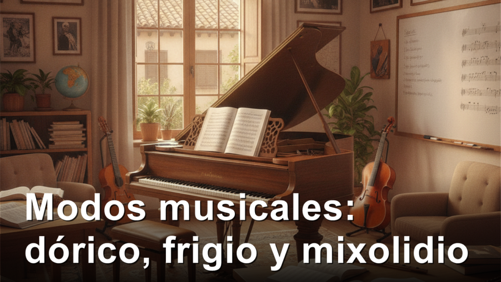 modos musicales dorico frigio mixolidio principiantes espana 2026 imagen 1